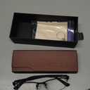 Progressive Multifocal Computer Reading Glasses Half frame Presbyopic Blue Light Blocking Eyeglasses for Men (Black)
