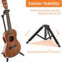 Folding Guitar Stand, Auto-Lock Bass Guitar Stand, Portable Electric Guitar Stand,Adjustable Heights Bass Stand for Stage, Travel, Studio