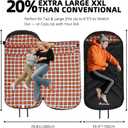 Cotton Flannel Sleeping Bag for Adults,4 Season Extra Wide Big&Tall XXL Portable Sleeping Bags for Warm Cold Weather Winter,Camping SleepingBag with Compression Sack,Hiking Backpacking,Indoor Outdoor