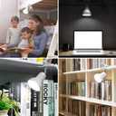 RONG&LAN Clip lamp,360 Rotation Clip on Lamp Portable Book Reading Light,Clamp on Desk/Table/Bunk Bed/Cupboard Home Lighting, (Desk lamp,Seven Colors for Your Choice) (Black,2)