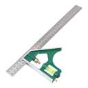Fafeicy Combination 0-300mm Carpenter Angle Ruler 45/90 Degree with Bubble Level, Stainless Steel & Aluminum, 34cm