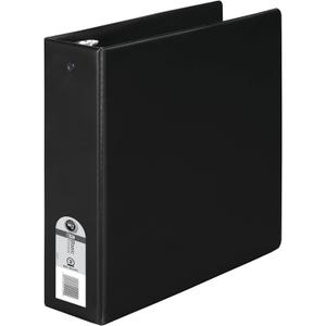 Wilson Jones 368 Line Basic Round Ring Binder, 3" Capacity, 8.5" x 11" Sheet Size, Black (W368-49NB)