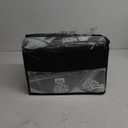 Capslpad 8Ft Round Outdoor Rug for Patios Clearance Reversible Mat Plastic Straw Patio Rugs Lightweight RV Camping Mat Circle Outside Area Rug Carpet for Balcony Deck Trailer Picnic BBQ, Grey