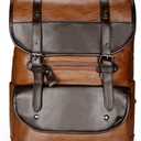 Jahomieo Vintage Leather Backpack For Men, Fit 15.6" Laptop Backpack Waterproof, for Casual Work Weekend Travel Daypack