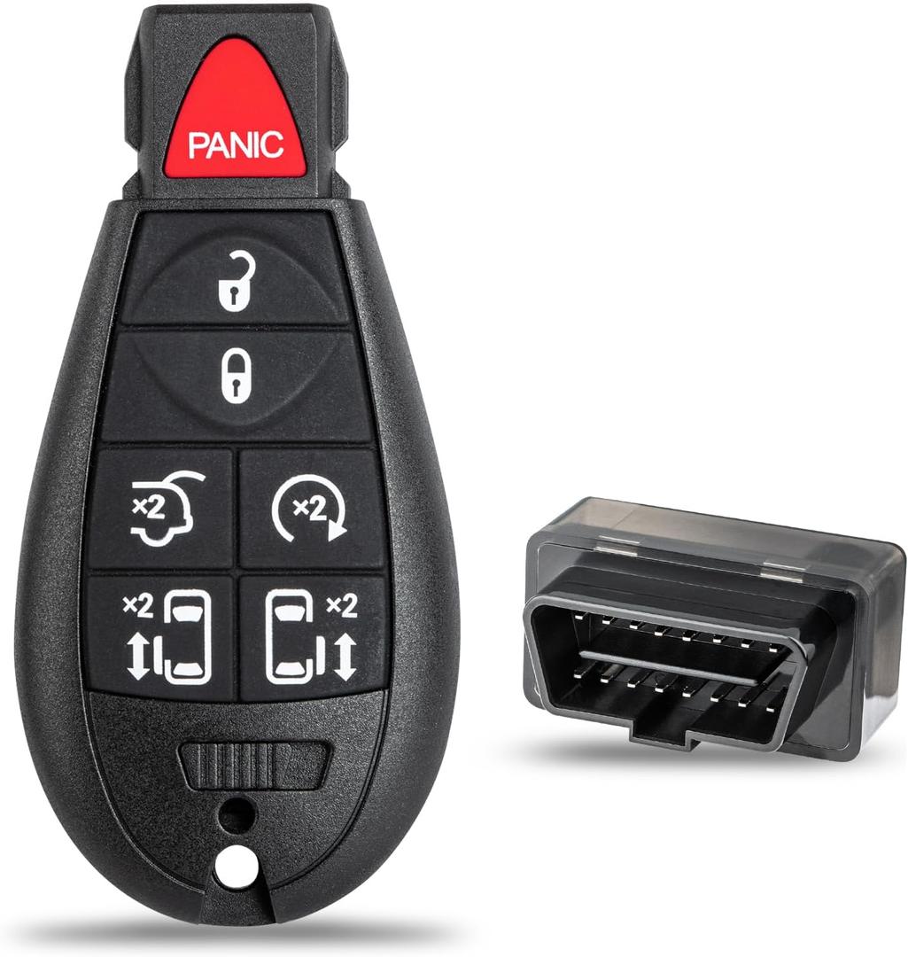 Key Fob Replacement for 2008-2016 Chrysler Town Country & Dodge Grand Caravan Car Keyless Entry Remote Control, M3N5WY783X IYZ-C01C, 7 Buttons