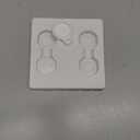 Air Tracker Tags-4 Pack, 2025 New [Apple MFi Certified], Bluetooth Tracker Work with Apple Find My (iOS Only), Replaceable Battery Last 2 Years, Item Finder for Luggage/Key/Suitcase, with Diverse Holder (31mm*31mm*9mm)