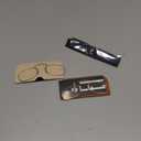 DXYXYO Armless Reading Glasses for Women Men, 2 Pack Mini Thin Legless Nose Clip Readers Compact with Small Portable Case (Gold+silver)+2.50