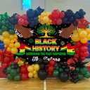 Black History Month Banner Backdrop 7x5FT Black History Honoring The Past Inspiring The Future Background African American Festival Inspirational Party Decorations Supplies