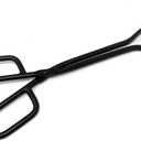 Black Heavy Duty Cast Iron Fire Place Log Tongs for Indoor Fire/Fire Pits Accessories/Tongs for Outdoor Stove/Long Logs Tweezers/Firewood Tongs/Campfire Tongs