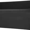 Architectural Mailboxes Harmonist Wall-Mounted Mailbox for Outside, Rust-Resistant Galvanized Steel Metal Medium Mail Box, Textured Black Modern Wall Mailbox