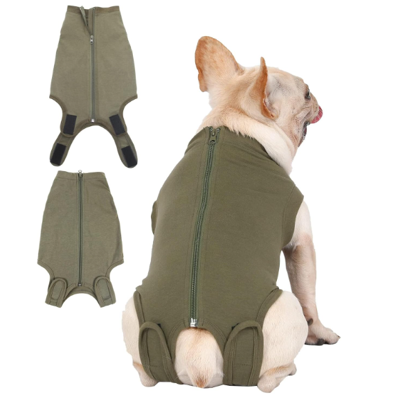 Dog Surgery Recovery Suit - After Spay, Abdominal Wounds Post Surgical Recovery, Anti Licking Breathable Dog Onesies for  Pet, Alternative Bandages Cone E-Collar, XS