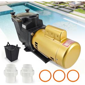W3SP2610X15 Pool Pump Single Speed 1.5 HP 115/230V, Compatible with Hayward SP2610X15 High Efficiency Pump for In-Ground Pool and Spa