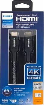 Philips High-Speed HDMI Cable, 6 ft