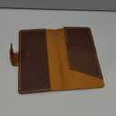 Leather checkbook holder, Checkbook cover handmade, For Women and Men, Christmas gifts (Brown)