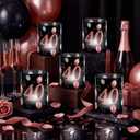3 x Kittmip 10 Sets 40th Happy Birthday Centerpieces for Table Black Rose Gold