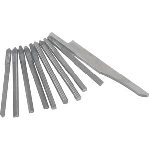 Luo ke 10 Pcs Tungsten Steel Carving Graver Knife, Jewelry Engraver Tools Engraving Cutting Bits for Pneumatic Impact Engraving Machine Jewelry Tool