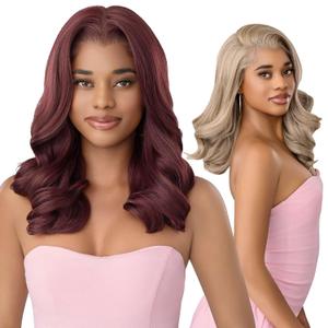 Outre Lace Front Wig -Perfect Hair Line 13X6 - True Frontal Peak 715 (JET BLACK 1)