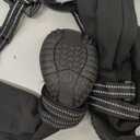 Idepet Dog Suspender Boots, Tall Dog Boots Anti-Slip & Fall Waterproof Shoes Leggings, Adjustable Suspender Boots for Winter Snow Rain Hiking Paws Protector(Black, 5)