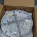 Low Profile Ceiling Fan with Lights,110v Modern Dimmable Flower Shape, Remote Control/app Control,Timing 6 Gear Speeds Fan Ceiling Lamp. (White)