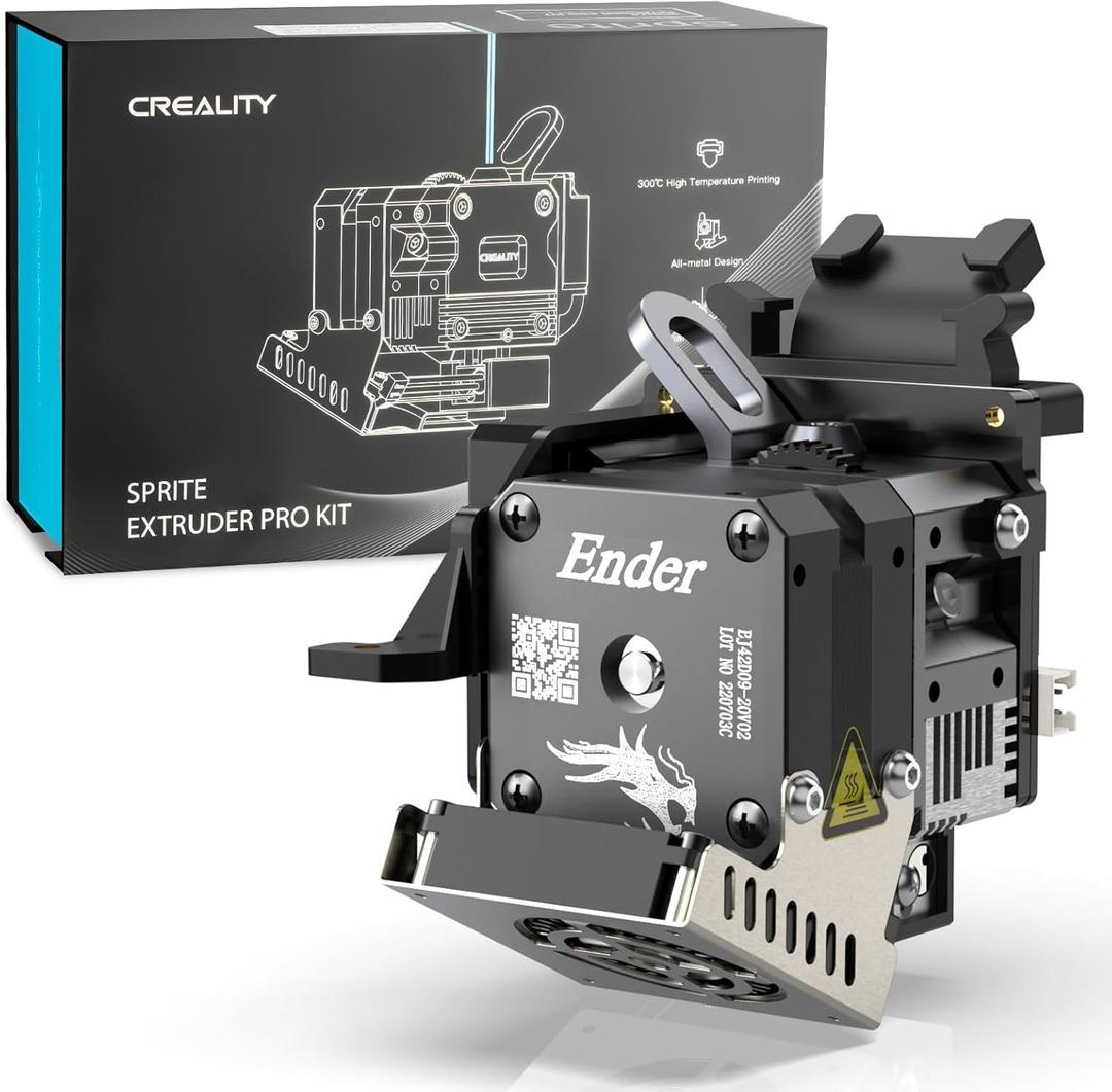 Official CREALITY New Sprite Extruder Pro Upgrade Kit, Direct Drive Extruder-Pro Kit for Ender 3/Ender 3 V2/Ender 3 Pro/Ender 3 Max/Ender3 S1/CR-10 Smart-Pro 3D Printers, Support BL Touch/CR Touch