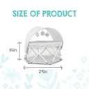 Regalo My Play Baby Portable Bassinet with UPF 50+ Canopy & Mosquito Net, Foldable Travel Bassinet & Playpen, Lightweight Indoor Outdoor Baby Lounger, Mesh Sides, Toys & Padded Base, Newborn to 15 lbs