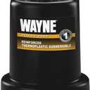 WAYNE TSC130-1/6 HP Reinforced Thermoplastic Submersible Multi-Use Pump - Up to 1,250 Gallons Per Hour - Heavy Duty Multi-Use Pump