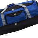 Rockland Drop Bottom Rolling Duffel Bag, Navy, 40-Inch