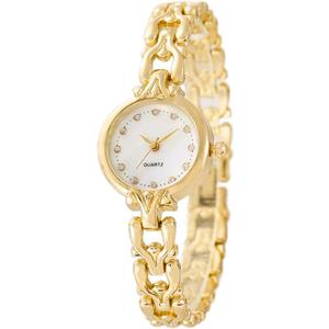 ADSBIAOYE Women Gold Bracelet Wrist watchs Minimalist Diamond watchs Stainless Steel Quartz Waterproof Watches