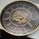 24'' Antique Bronze Industrial Steampunk Wall Clock, 24in