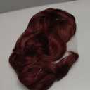 Burgundy Red Wig with Bangs 26 Inch Long Curly Wavy Wigs for Women Begineer-friendly Synthetic Wig for Daily Party Holiday Use