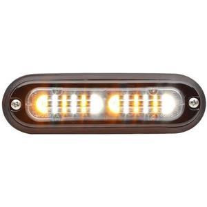 Whelen TLI2F - 12 VDC Split Amber/White Surface Mount Lighthead