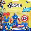 Marvel Epic Hero Series Battle Gear Captain America Action Figure, 4-Inch, Avengers Super Hero Toys for Kids Ages 4 and Up