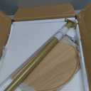 Adjustable End Table, Small Round Side Table, Drink Table for Small Spaces, Pedestal Nightstand for Living Room, Bedroom, Sofa Couch, Natural ET-010YW