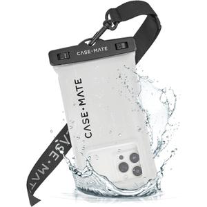 Case-Mate IP68 Waterproof Phone Pouch - Floating Waterproof Phone Case with Crossbody Lanyard - Beach Cruise Ship Travel Essentials - Compatible with All Devices - Touchscreen Friendly - Sand Dollar