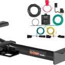 CURT 99323 Class 3 Trailer Hitch, 2-Inch Receiver, 4-Pin Wiring Harness, Select Ford Transit-150, 250