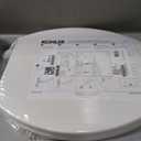 KOHLER 20110-96 Brevia, Slow Close Toilet Seat, Elongated Toilet Seat, Grip-Tight Bumpers Quick-Attach Hardware, Biscuit