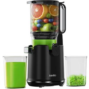 Cold Press Juicer, Easy to Clean wiht Brush, 5.3" Chute