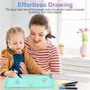 LED Note Board with Colors,Rechargeable Acrylic Dry-Erase Board, 8-Color Luminous Acrylic whiteboard Calendar, Art Board, Suitable for classrooms/Offices/Home Decoration/Gifts (Horizontal)