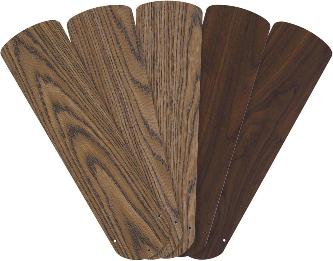 Westinghouse 7741500 52-Inch Oak/Walnut Replacement Fan Blades, Five-Pack