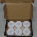 Homemory 6 Pack 3 Flameless Led Floating Candles, 200 Hour White Battery Operate Waterproof Tealights for Cylinder Vases, Centerpieces at Wedding Decor, Party, Pool