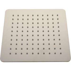CASAINC 10 Inch Rain Shower Head Replacement Stainless Steel Bathroom Square Showerhead for Ceiling or Wall Mount (Brushed Nickel)