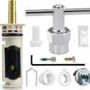 1222 Cartridge Kit Compatible with Moen Posi Temp Valve Tub Shower Faucet Single Handle, Incloud 104421 Cartridge Puller removal Tool and Handle Adapter Kit 116653
