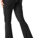 YEOREO Flared Leggings with Scrunch Butt Lining, Small