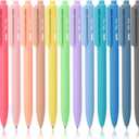 Mr. Pen- Retractable Gel Pens, 12 Pack, Black Ink Gel Pens, Pastel Barrels, Fast Dry, Gel Pen Fine Point 0.7mm