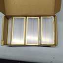 Svalor Gold Acrylic Sign Holder 4X6 inch, 6 Pack Wedding Table Number Frames Vertical , Double Sided Display Gold Picture Frame, Clear Menu Holders for Wedding Reception, Party Decoration