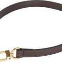 Vachetta Leather Replacement Bags Wide Strap Shoulder Short Brown Straps for Speedy Graceful pochette Diane or Handbag (Coffee)