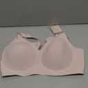 Vertvie Jelly Bra No Underwire Seamless Push Up Full Coverage, Pink, L