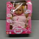 First Words Baby: Pink Cupcake 24 Sounds 15" Doll - Pacifier & Bottle, Sleeping Eyes, Press Tummy for Sounds, Ages 3+