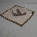 Phantoscope Pack of 2 Farmhouse Decorative Solid Throw Decorative Pillow Cover Burlap Linen Trimmed Tailored Edges Off White 20 x 20 inches, 50 x 50 cm