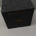 Facmogu 8in Ported Subwoofer Box, Single Car Speaker Enclosure with Great High-Density Fibreboard Sturdy Construction, Square Sub Box Enclosure with Sound-Absorbing Cotton & Premium Carpeted Finish